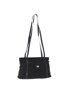 Authentic BOTTEGA VENETA Shoulder Bag Nylon Navy